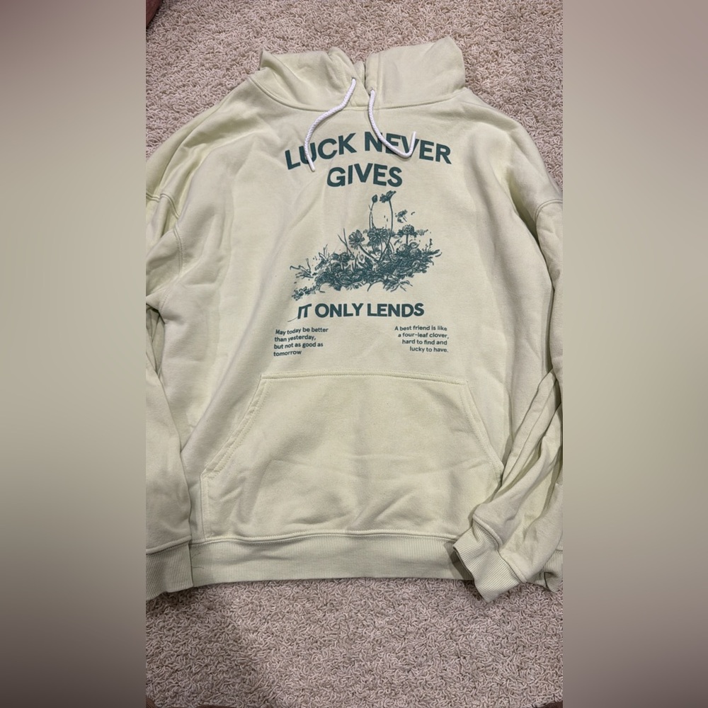 Men's Cream Graphic Hoodie